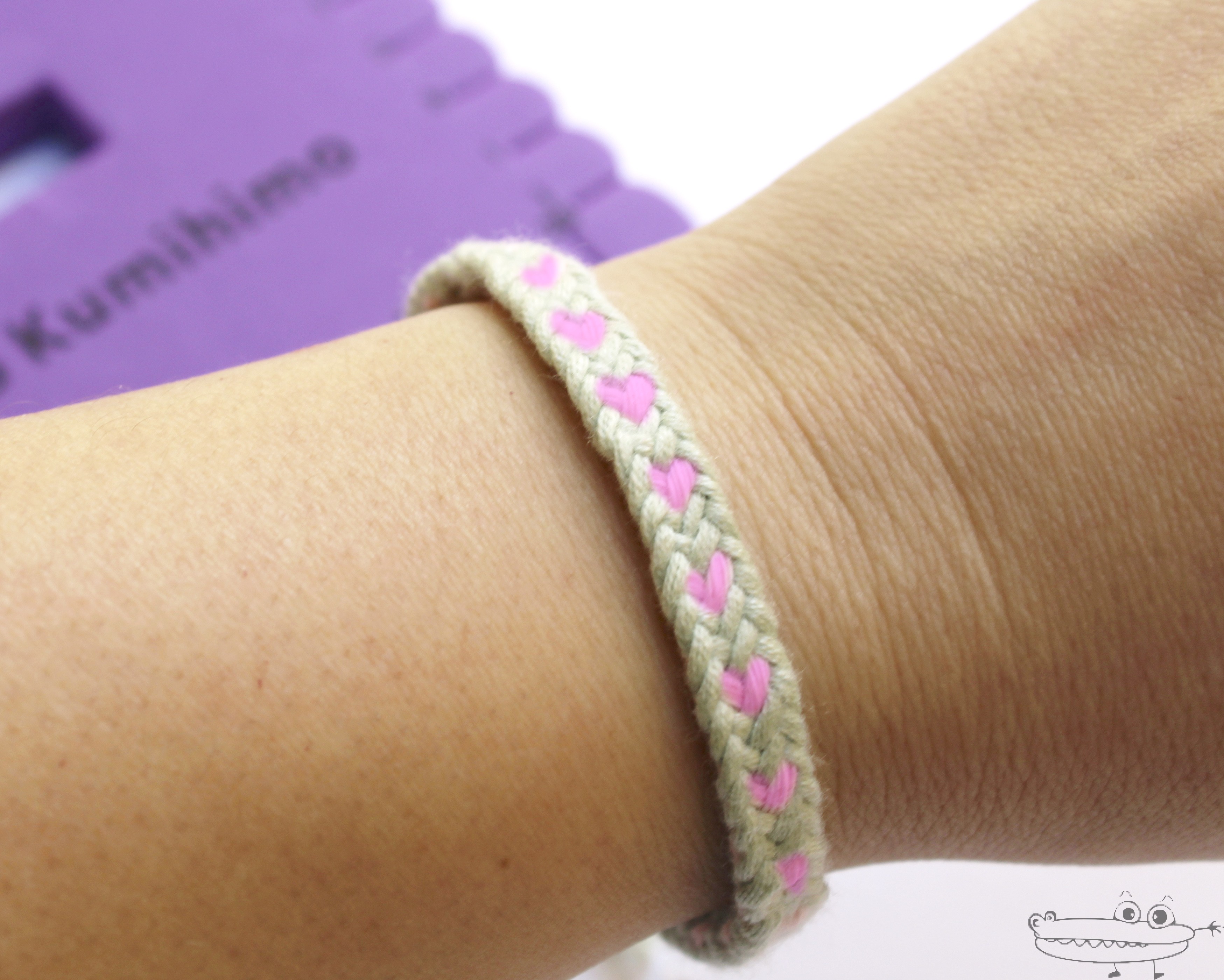 Pulsera Kumihimo con Infantiles