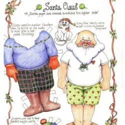 recortables de santa claus