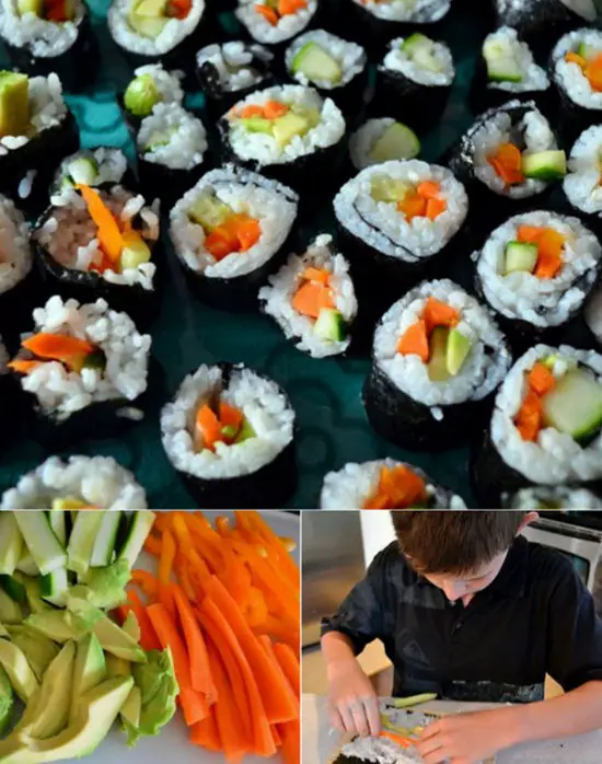 sushi para niños