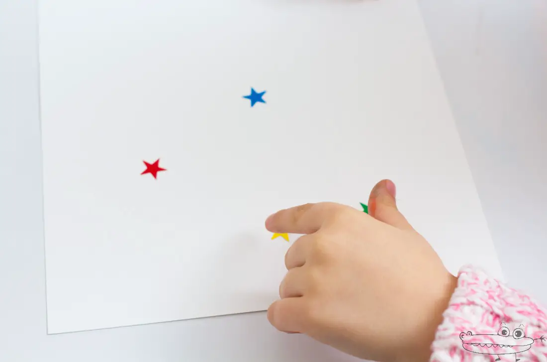 pegatinas de estrella para niños de preescolar