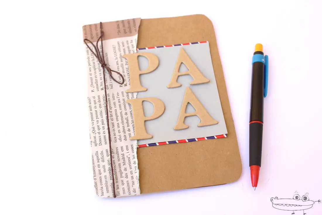 Tarjeta para el Día del Padre estilo Scrap