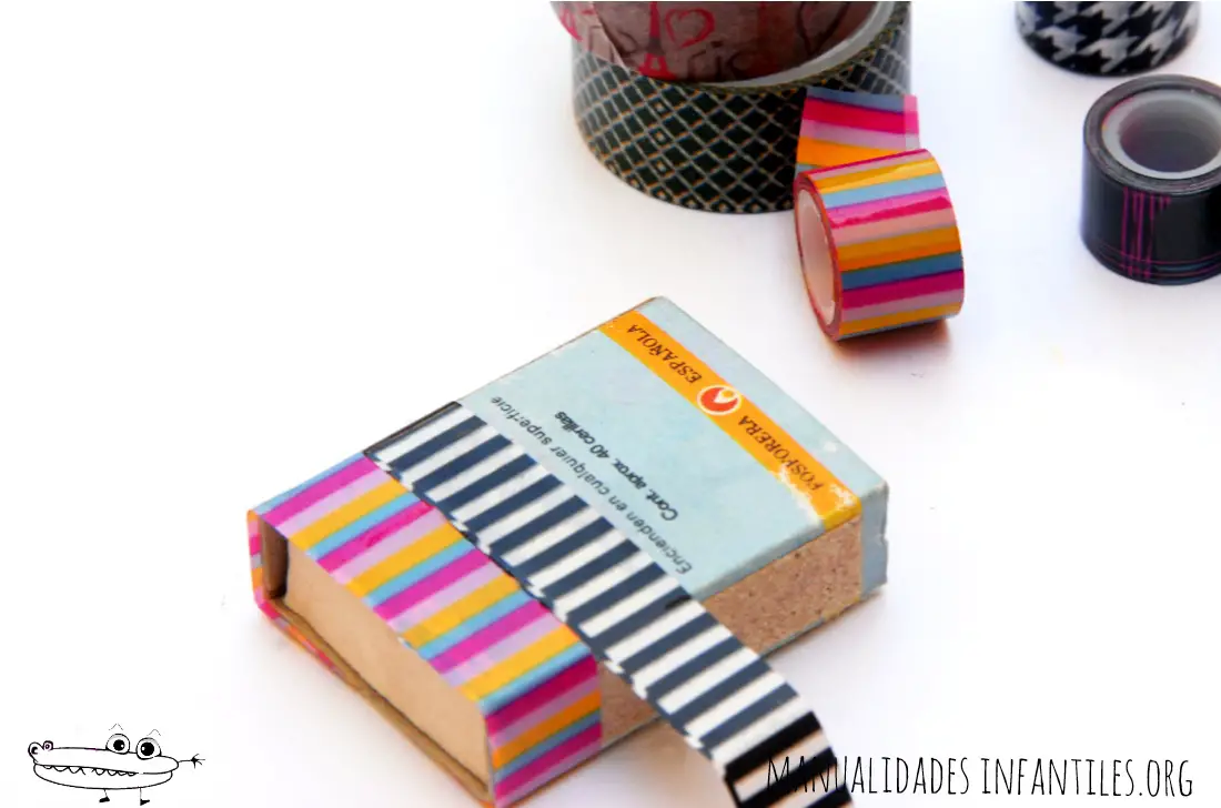 tutorial decorar cajas washi tape