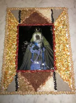 Virgen de la Candelaria con Semillas -Manualidades Infantiles